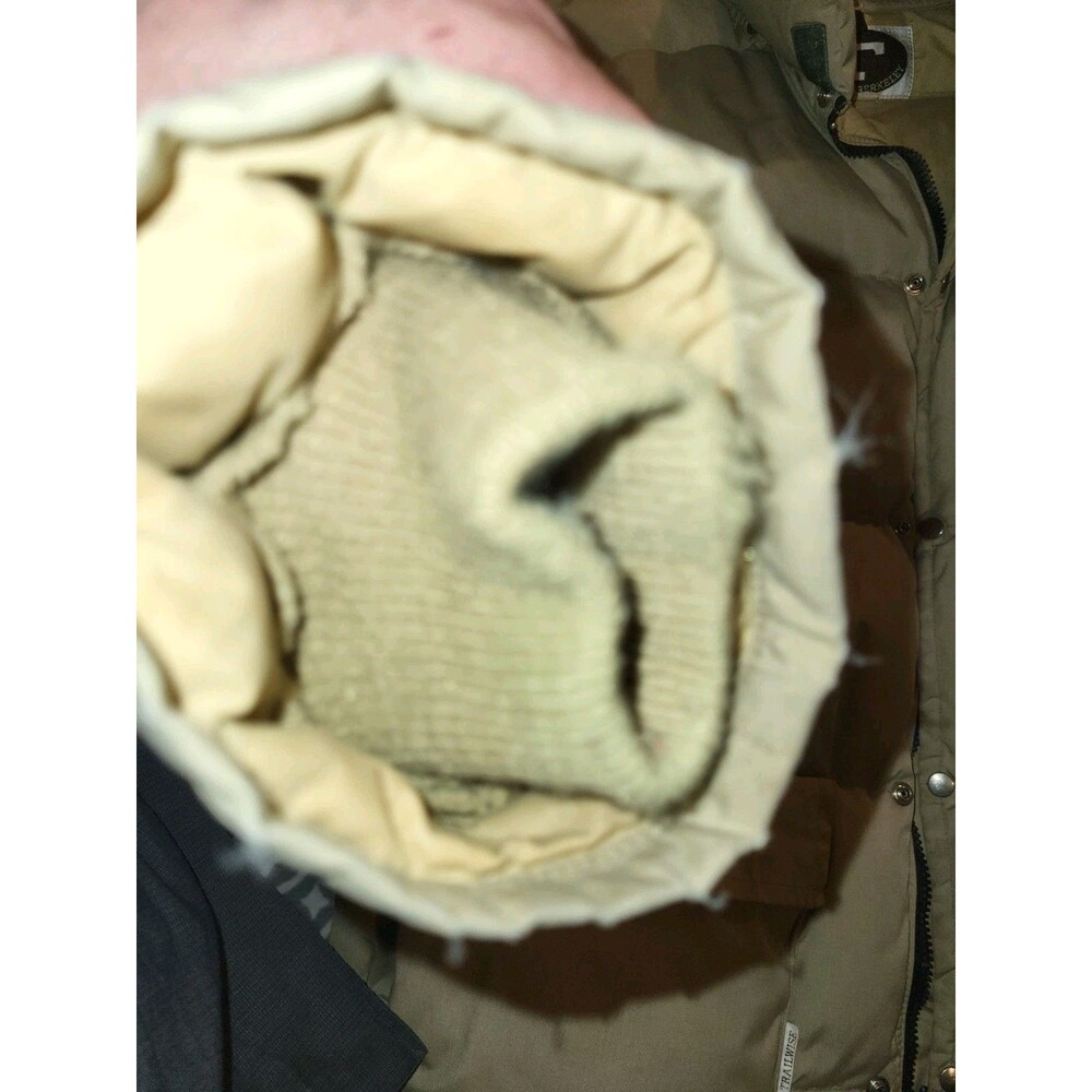 Vintage 70s Trailwise Berkeley Goose Down Puffer Jacket Tan - Picture 10 of 13